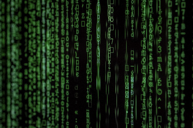 Abstract digital pattern representing encryption and key infrastructure